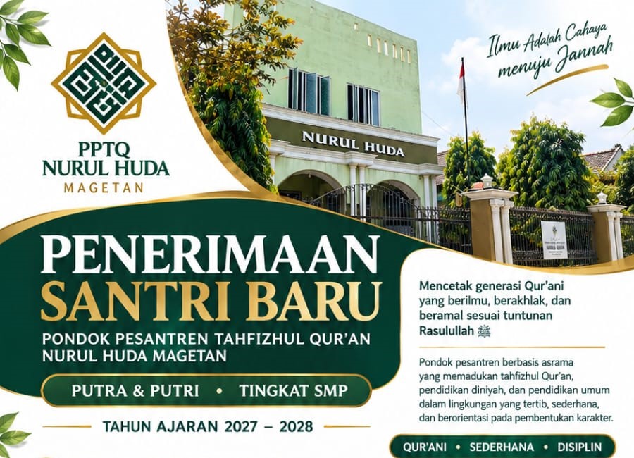 Pendaftaran Santri Baru Tahun Ajaran 2027/2028 Resmi Dibuka